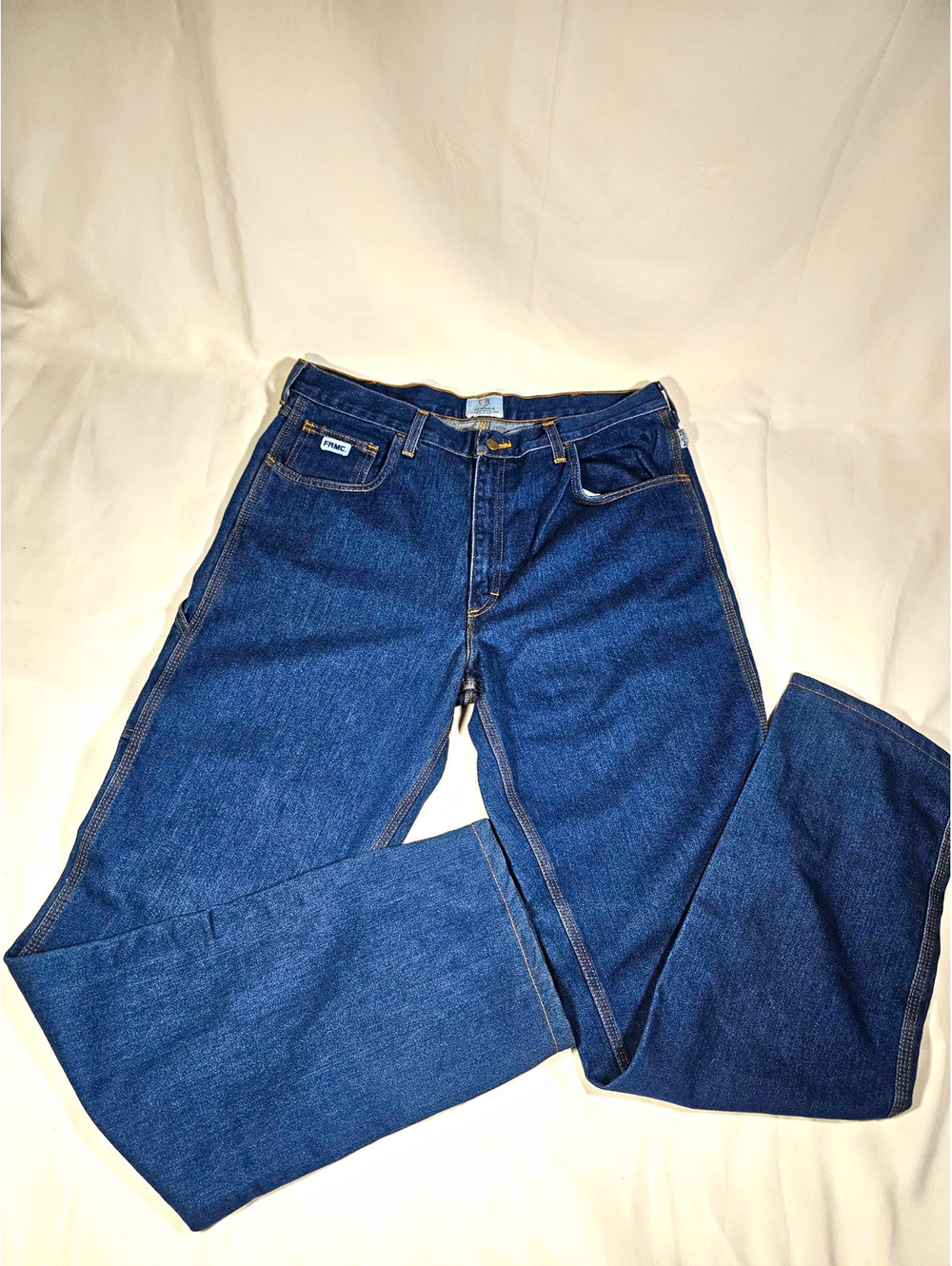 Tyndale FR Arc Rated Blue Cotton Denim Work Pants Men's Size 38